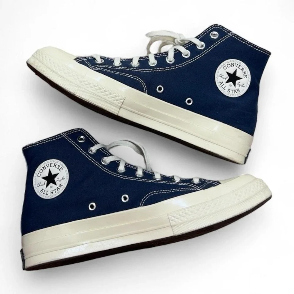 Converse Chuck 70 Hi‎ Tri-Panel Navy Oat Milk Ocean Unisex M 9/W 11 A05659C 4-15 - Picture 2 of 7